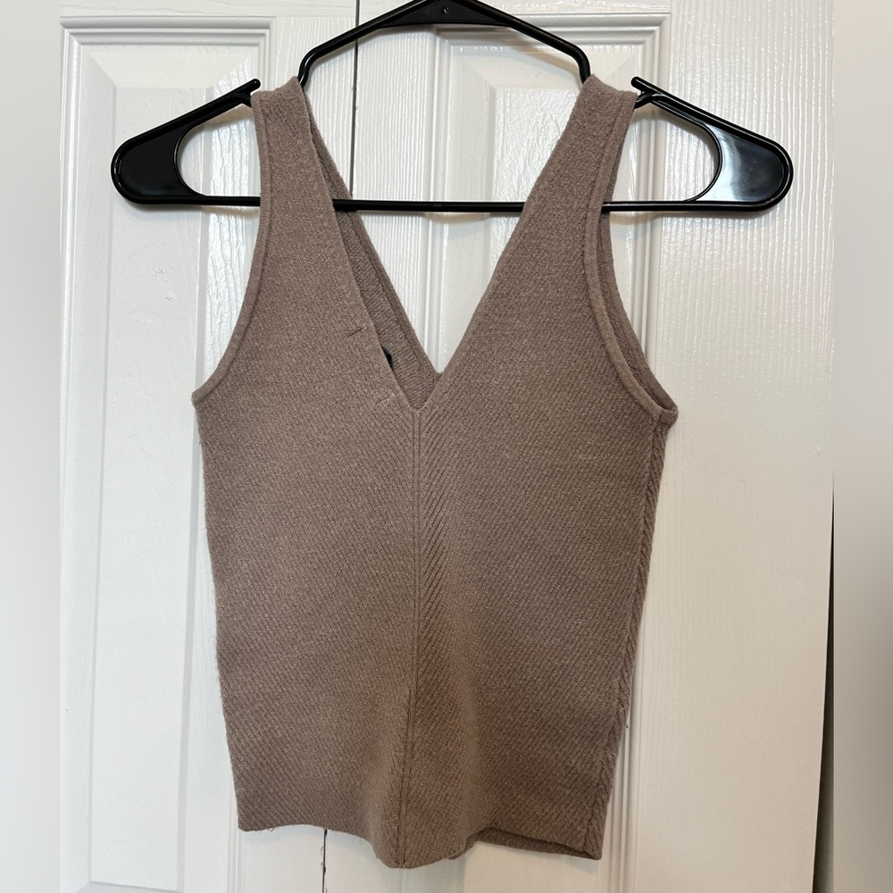 Abercrombie and Fitch Sweater Material Cropped Tank Top
